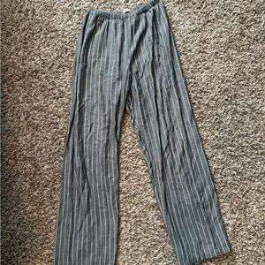 Brandy Melville/John Galt Gray Pinstripe Joggers